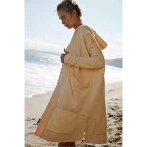 Free People Movement Logan Zip Up Longline Hoodie Bubbly Nwot